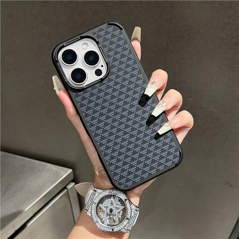 Luxury Carbon Fiber Texture Shockproof Matte Bumper Case for Iphone 16 15 14 13 Pro Max Cool Armor Magnetic for Magsafe Cover