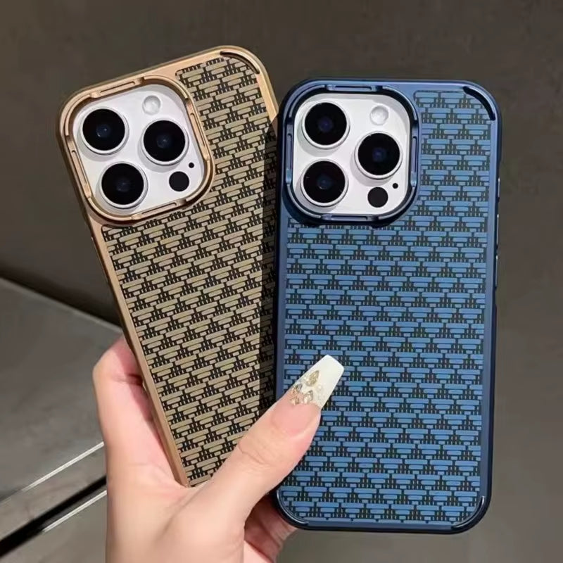 Luxury Carbon Fiber Texture Shockproof Matte Bumper Case for Iphone 16 15 14 13 Pro Max Cool Armor Magnetic for Magsafe Cover