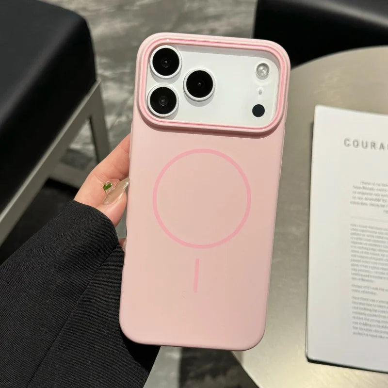 Luxury Matte Hard for Magsafe Charging Magnetic Case for  17 Air 16 15 14 plus 13 12 17 Pro Max 11 Shockproof Bumper Cover